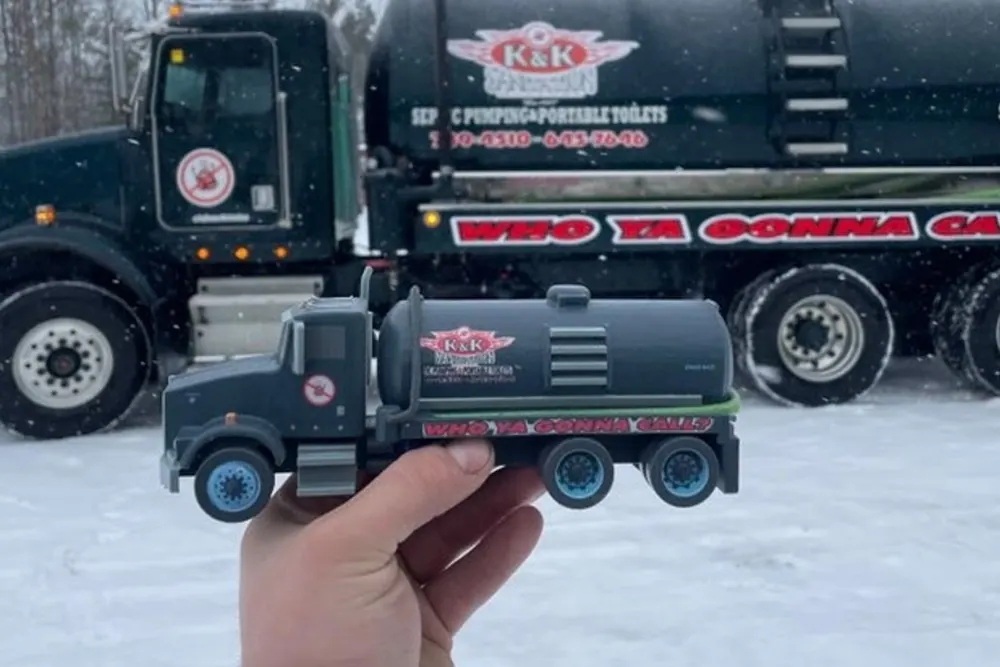 A finished 3D printed scale model